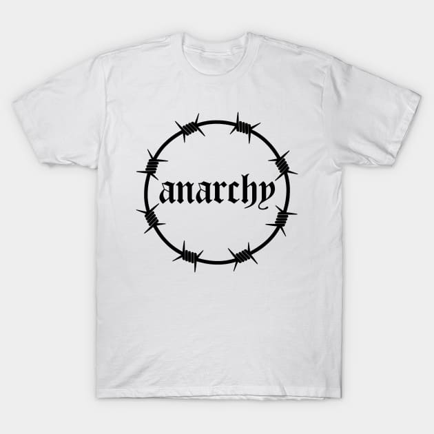 Anarchy Barbed wire T-Shirt by Smurnov